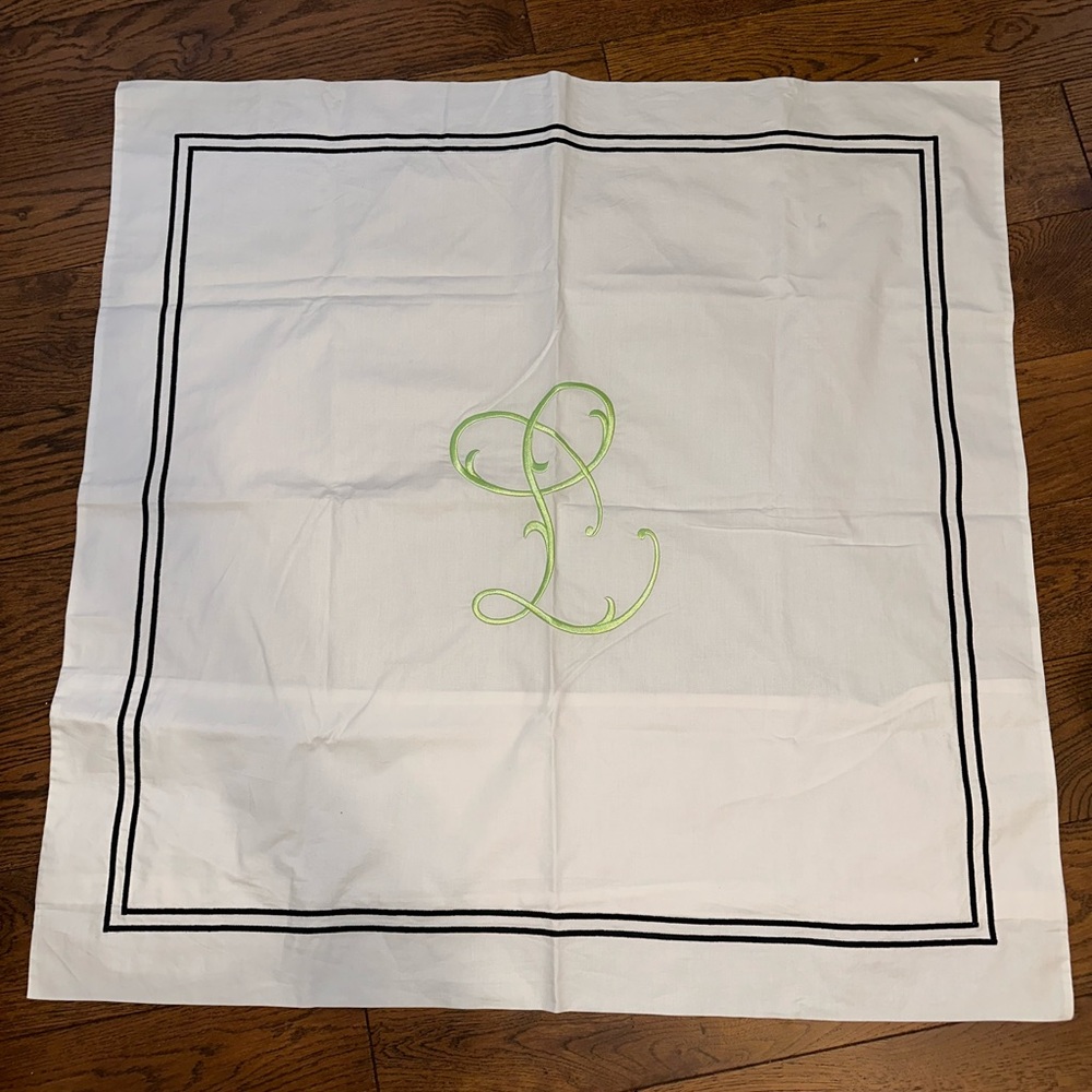 Sferra Euro Sham L Monogram